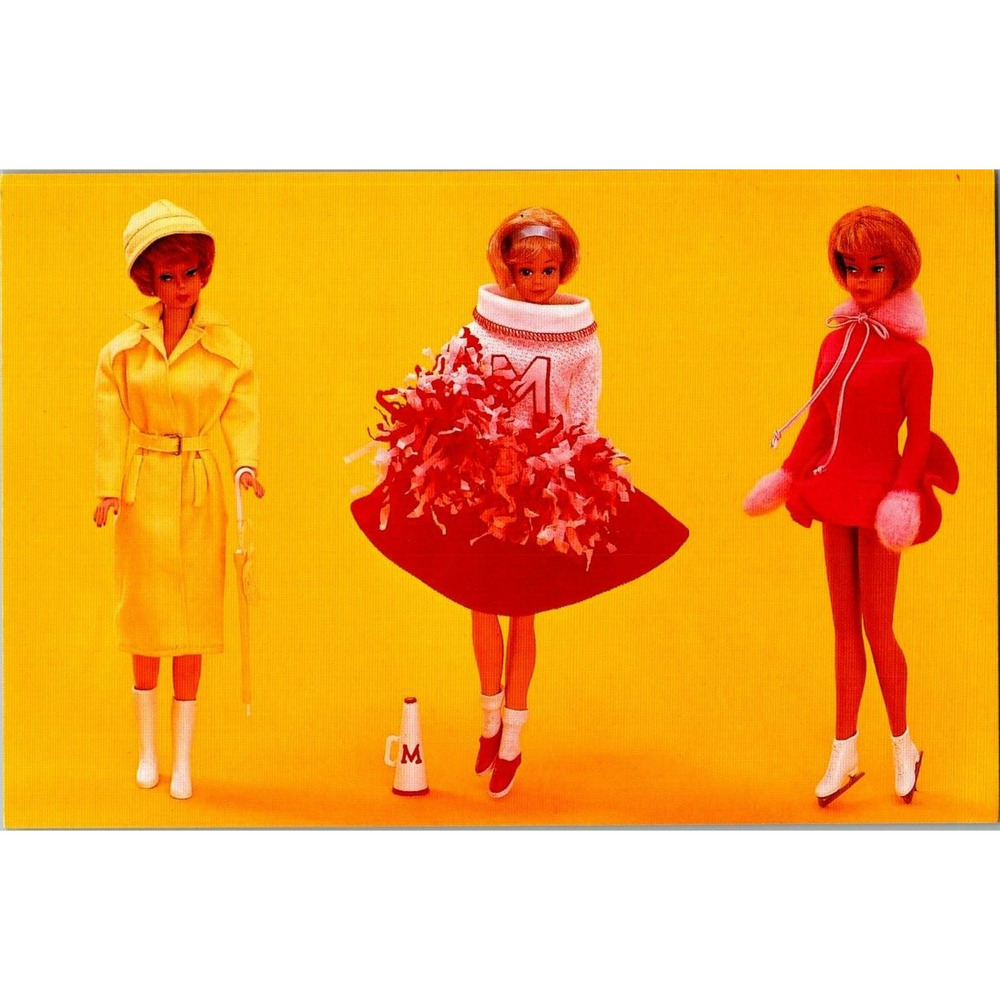 1997 Barbie Stormy Weather Cheerleader Skater's Waltz Postcard 5034 NOS Nostalgi
